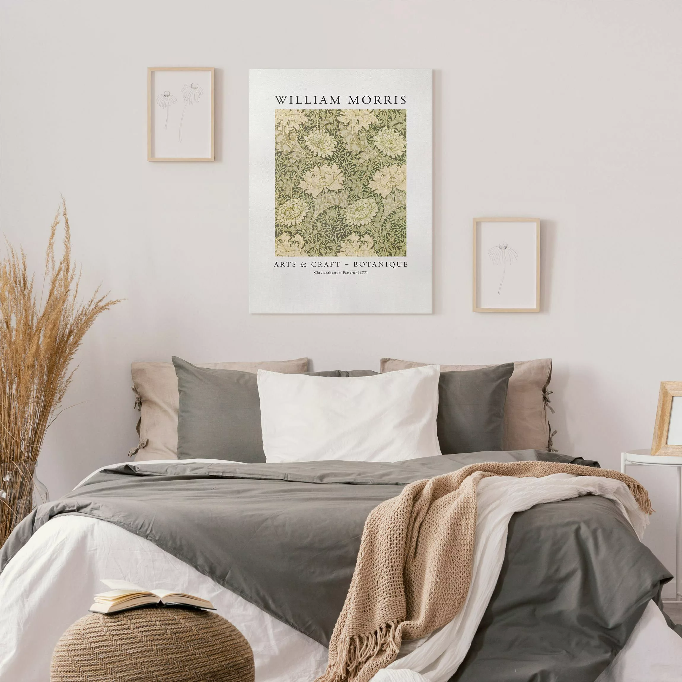 Leinwandbild William Morris - Chrysanthemum Pattern günstig online kaufen