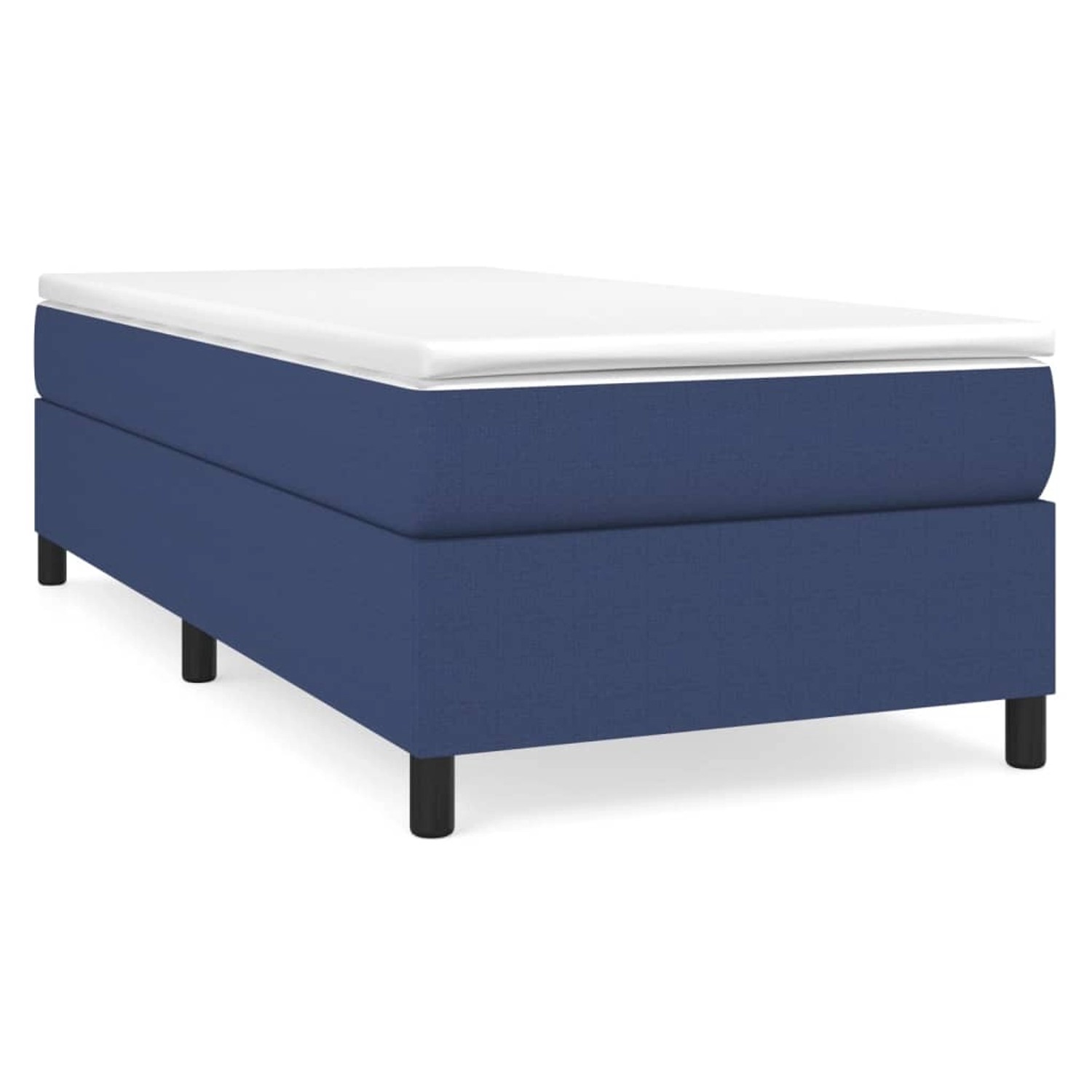 Vidaxl Boxspringbett Blau 80x200 Cm Stoff günstig online kaufen