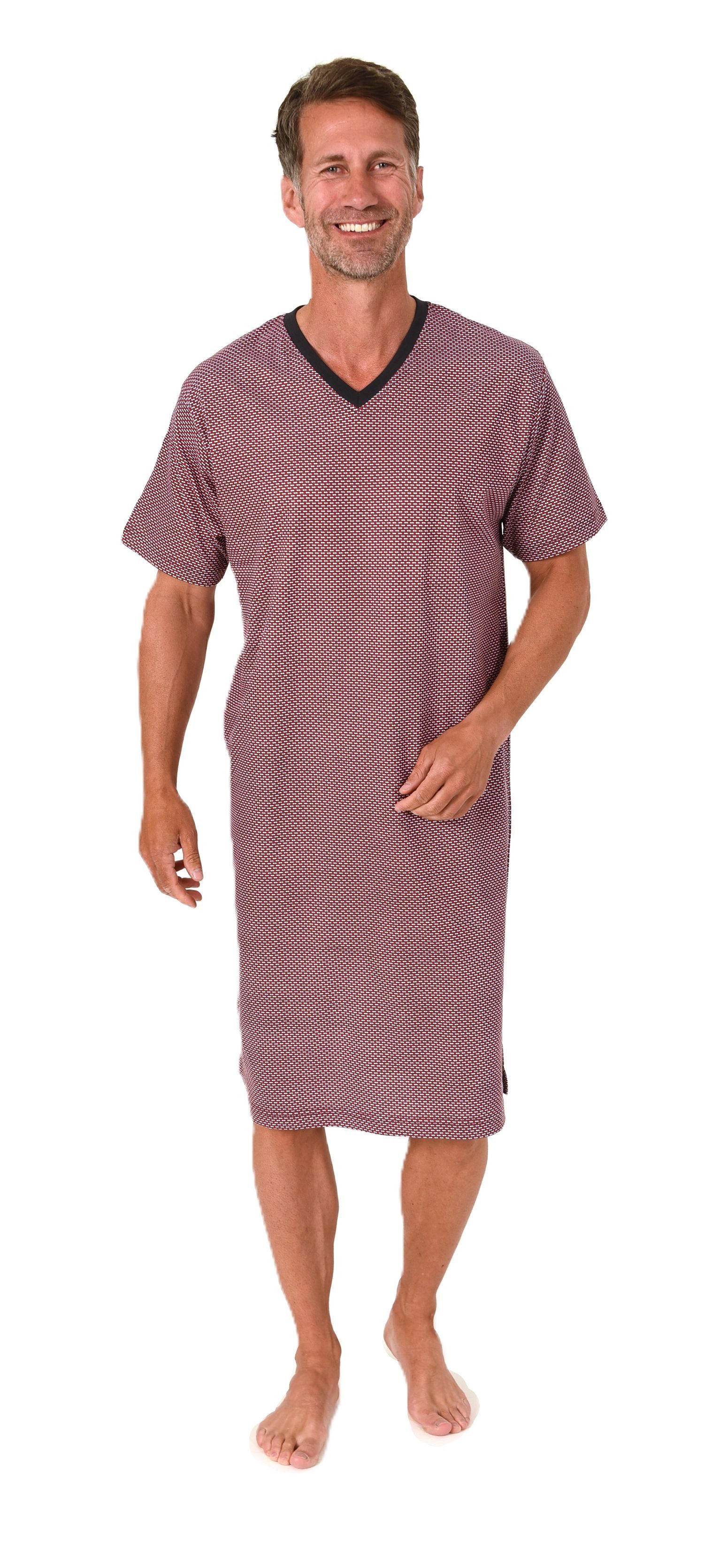 Normann Pyjama Normann Herren kurzarm Nachthemd günstig online kaufen
