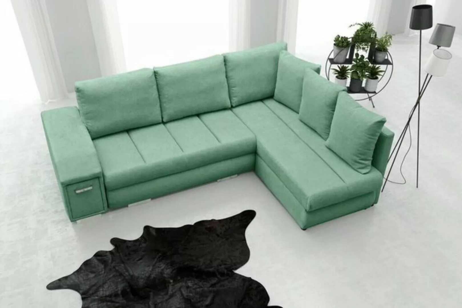 JVmoebel Ecksofa Schlafsofas Wohnlandschaft Sofa Couch Eck Sofas Garnitur P günstig online kaufen