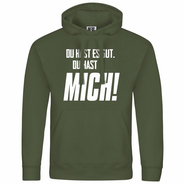 deinshirt Kapuzenpullover Herren Kapuzenpullover Du hast es gut du hast mic günstig online kaufen