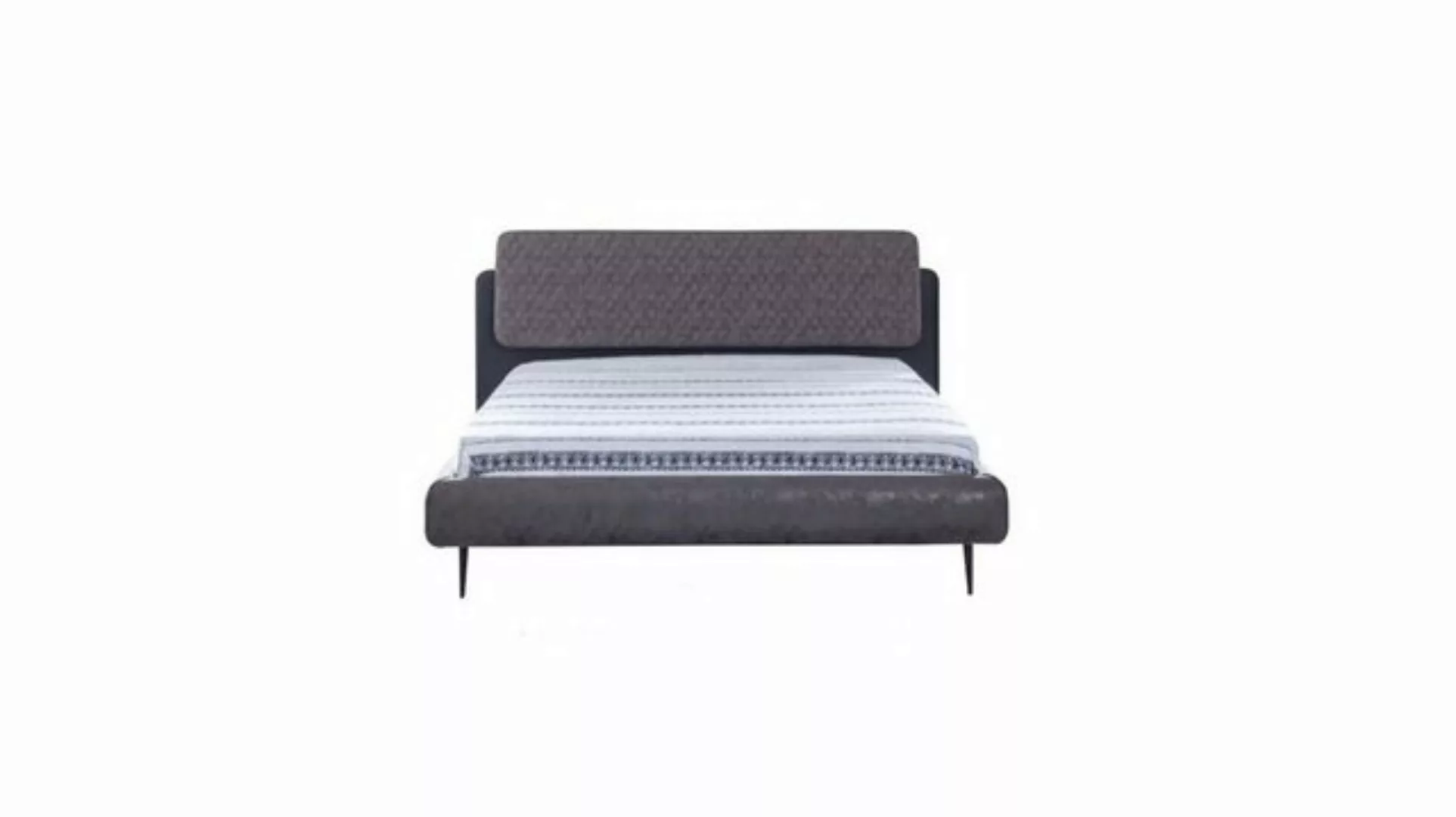 JVmoebel Bett Bettrahmen Doppelbett Betten Bett 180 cm Grau Stoff Modern Sc günstig online kaufen