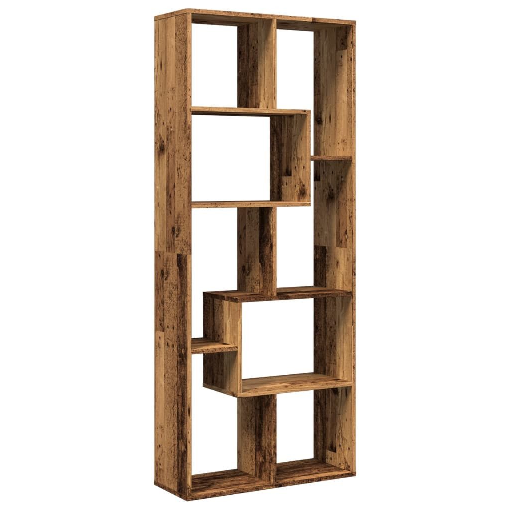 vidaXL Bücherregal Raumteiler-Bücherregal Altholz-Optik 67x25x161,5 cm, günstig online kaufen
