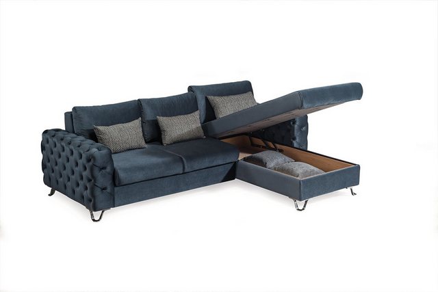 Viva Möbel Sofa VILLA, Luxuriöses und elegantes Ecksofa für stilbewusste Kä günstig online kaufen