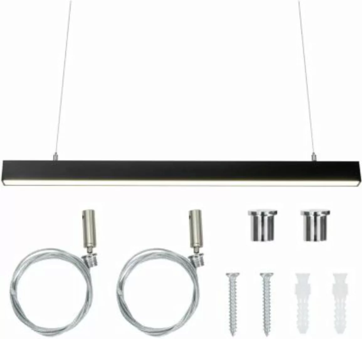COSTWAY® LED Pendelleuchte 120 cm Linearleuchte 24 W schwarz günstig online kaufen
