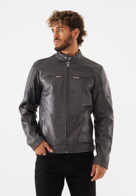 Bolongaro Trevor Lederjacke JASPER RACER Weiches Leder, gewalktes Finish, P günstig online kaufen