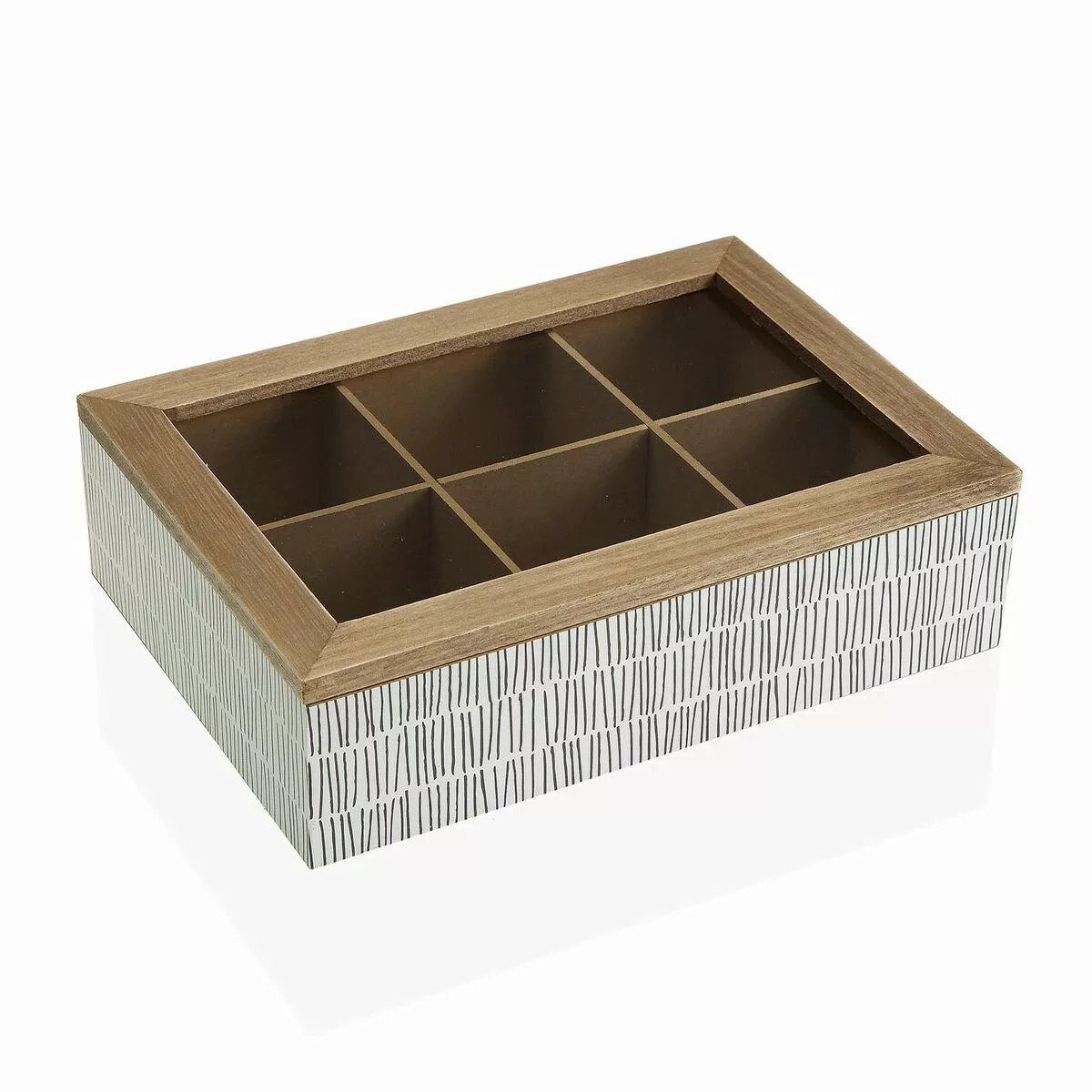 Teebox Versa New Lines Holz (17 X 7 X 24 Cm) günstig online kaufen