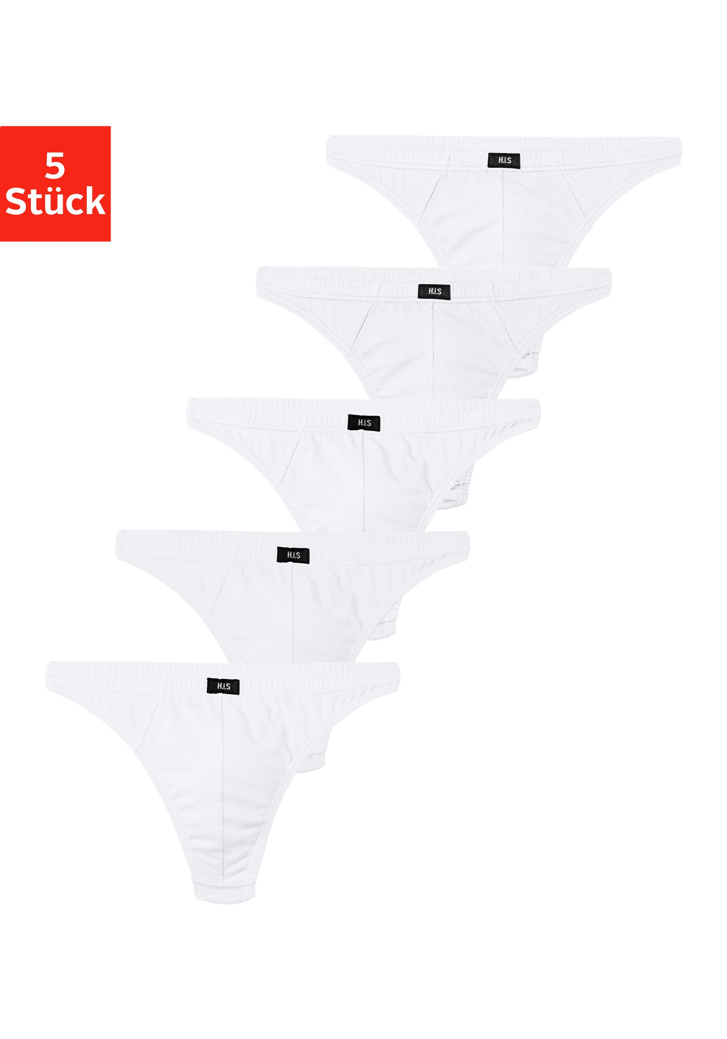 H.I.S String "Herren Unterhose", (Packung, 5 St.), in Baumwollstretch-Quali günstig online kaufen