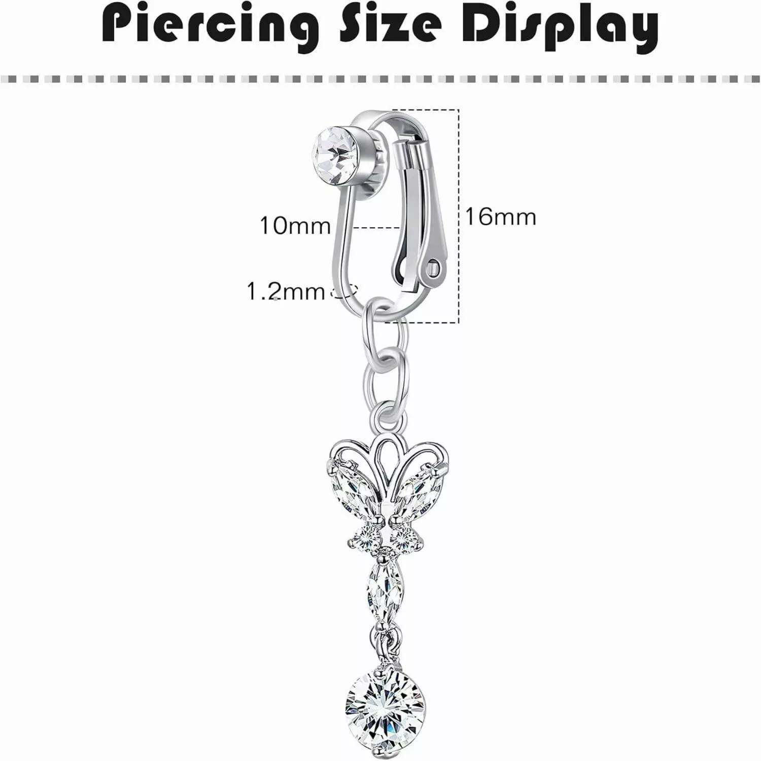 LuxusKollektion Bauchnabelpiercing Fake Bauchnabelpiercing Damen Chirurgens günstig online kaufen