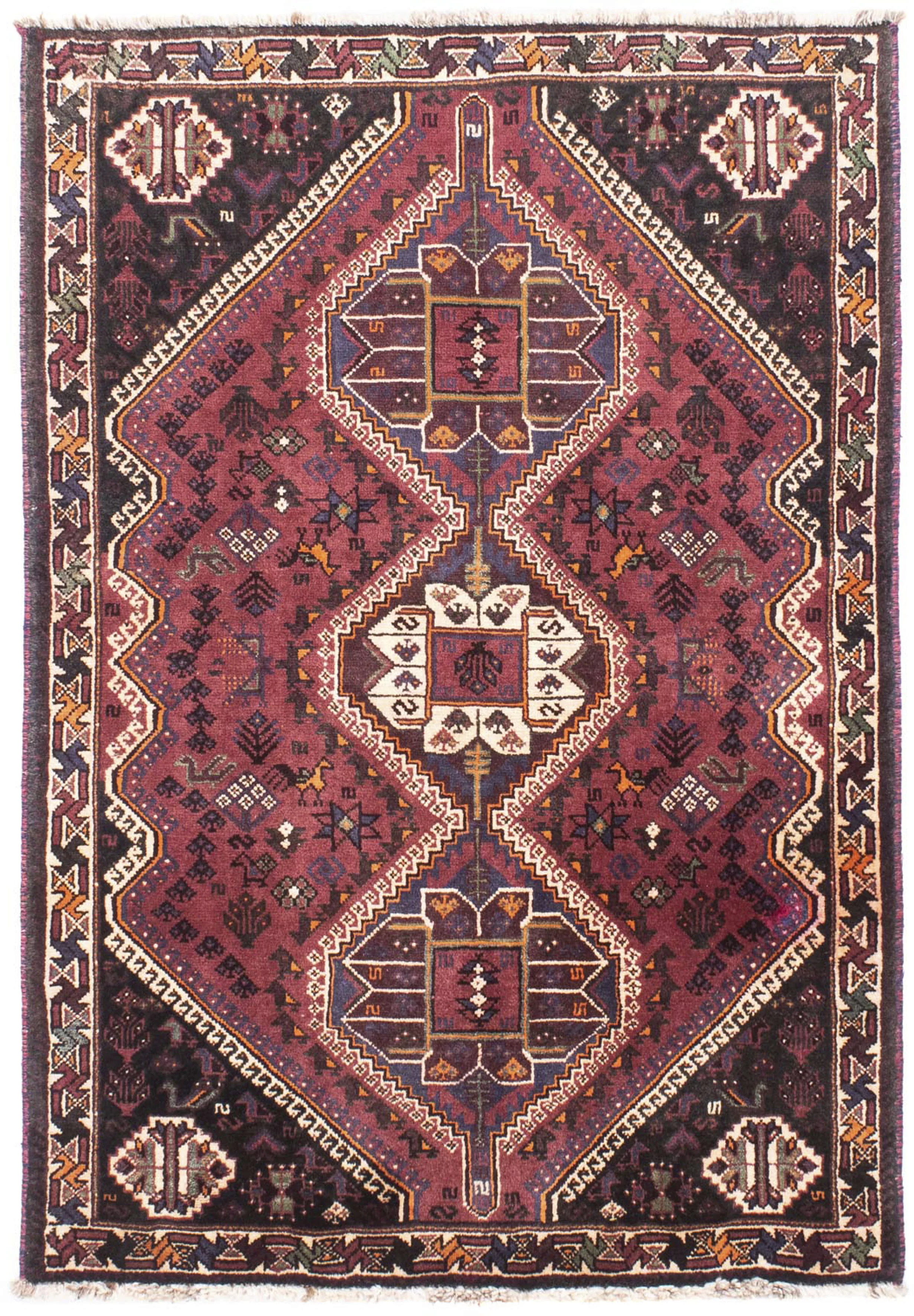 morgenland Orientteppich »Perser - Nomadic - 157 x 108 cm - dunkelrot«, rec günstig online kaufen