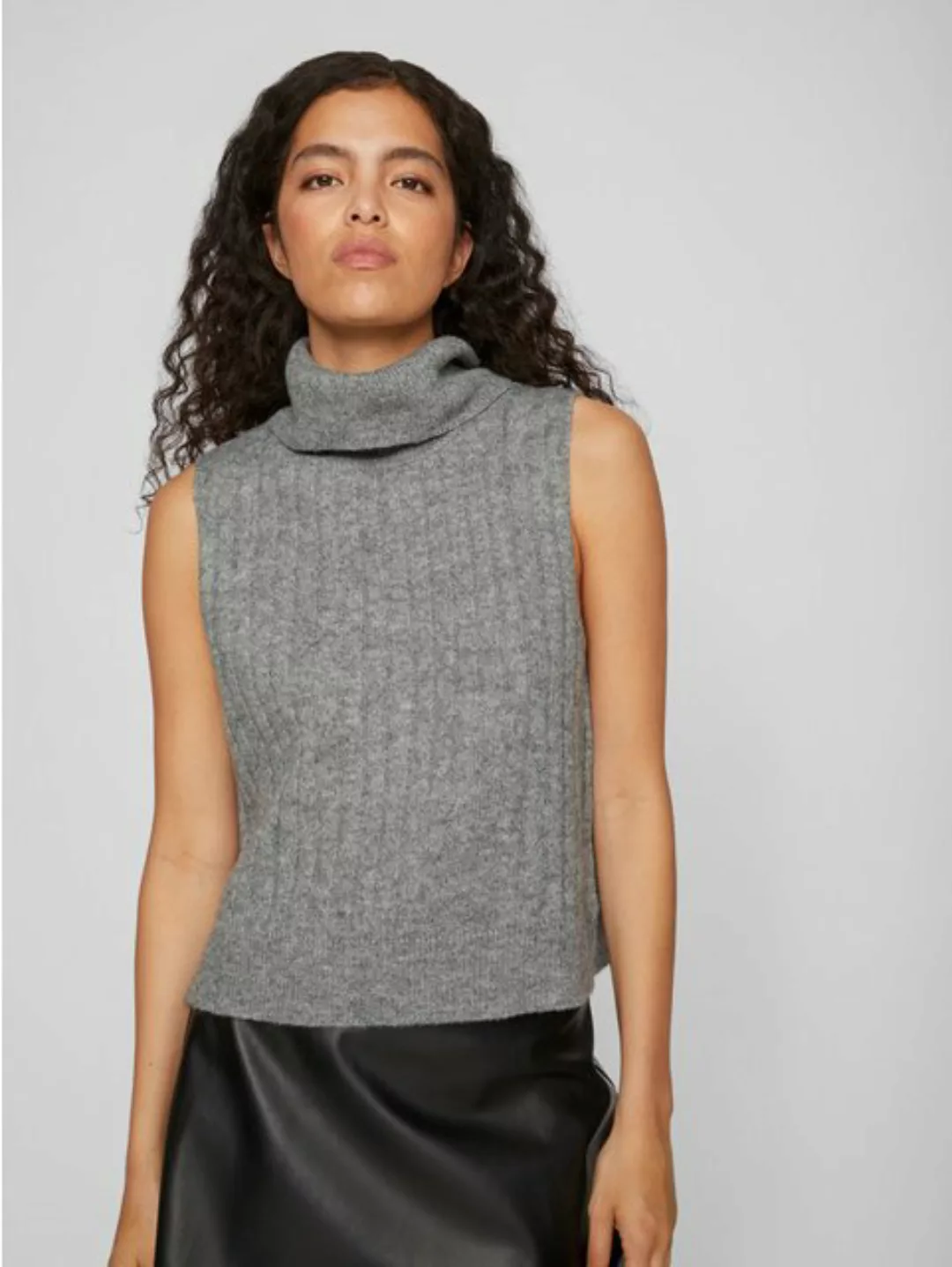 Vila Pullunder VIBELUNA HIGH NECK S/L KNIT VEST-NOOS günstig online kaufen