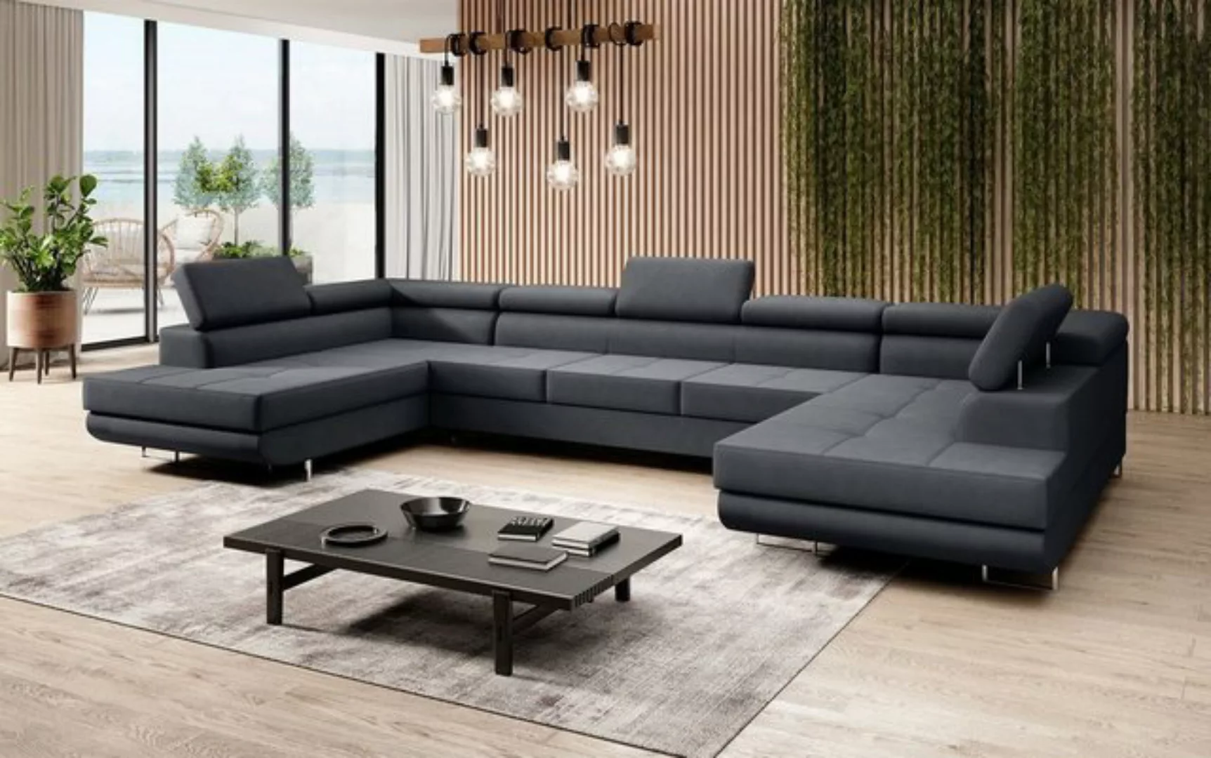 Baidani Sofa Sofa Positano mit Schlaf- und Klappfunktion (Stoff, inkl. Aufb günstig online kaufen