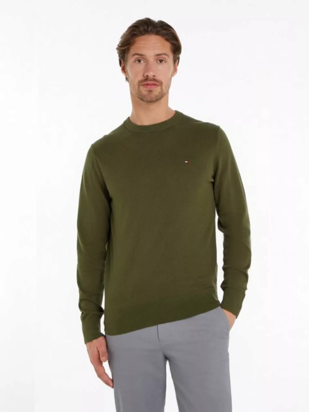 Tommy Hilfiger Rundhalspullover PIMA ORG CTN CASHMERE CREW NECK günstig online kaufen