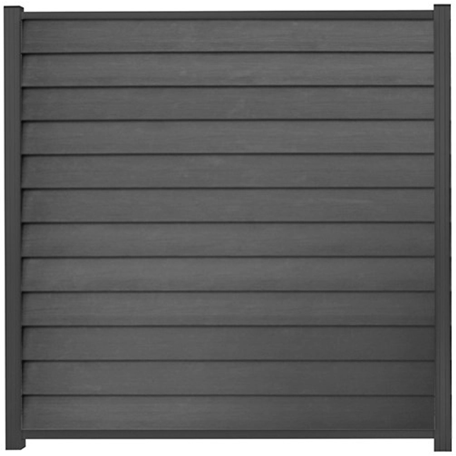 GartenLand WPC Zaun Set Schwedenprofil ca. 180 x 180 cm Sichtschutz Steckza günstig online kaufen