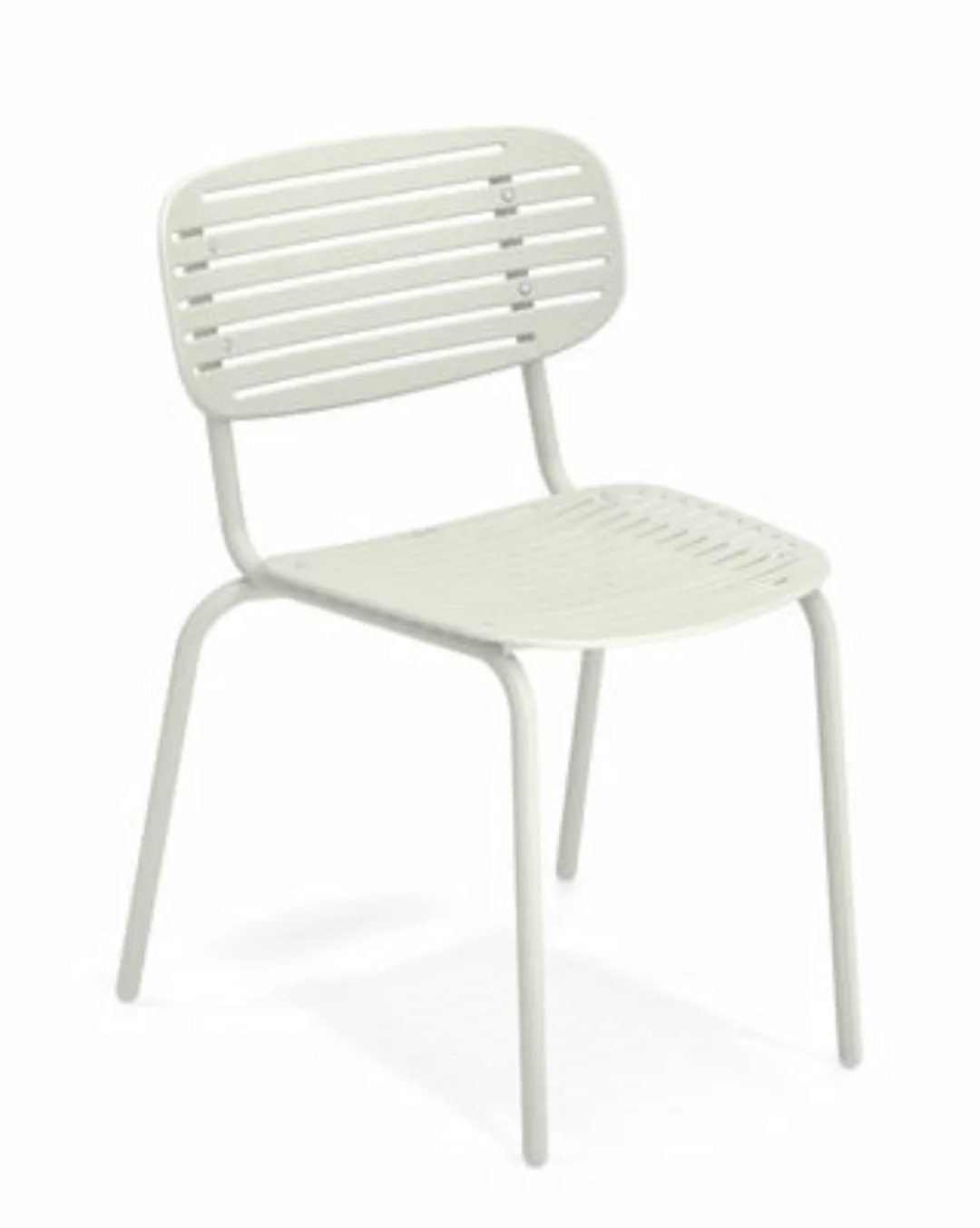 Stapelbarer Stuhl Mom metall weiß / Metall - Emu - Weiß günstig online kaufen