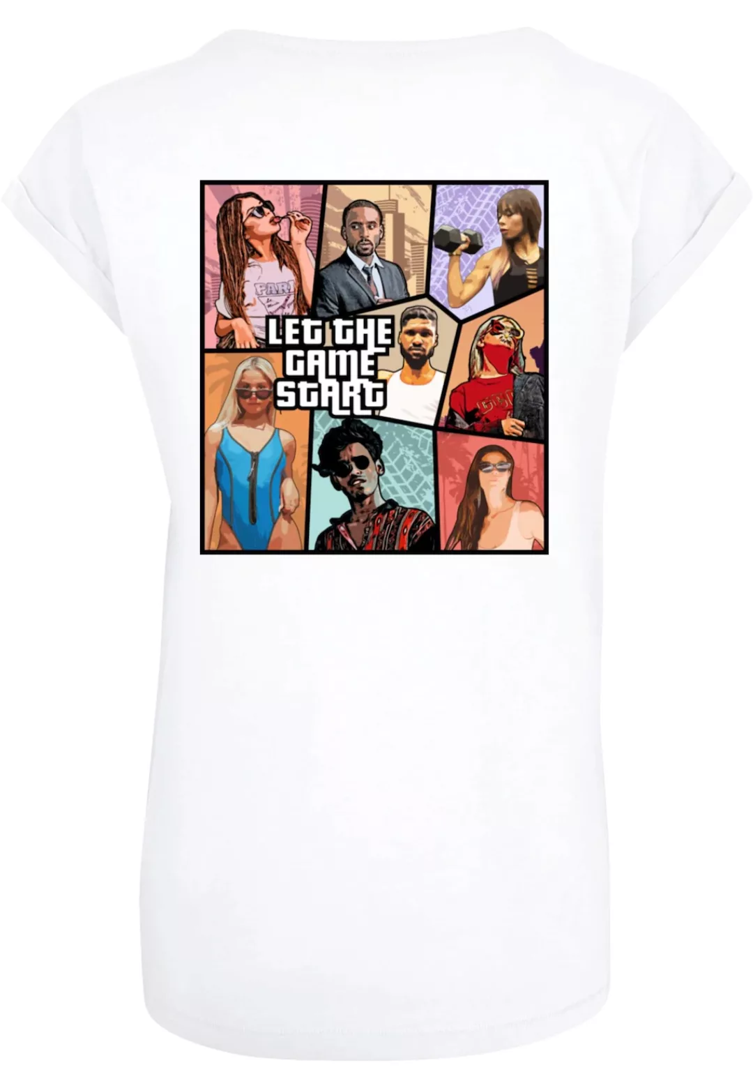 Merchcode T-Shirt "Merchcode Damen Ladies Grand Collage Extended Shoulder T günstig online kaufen