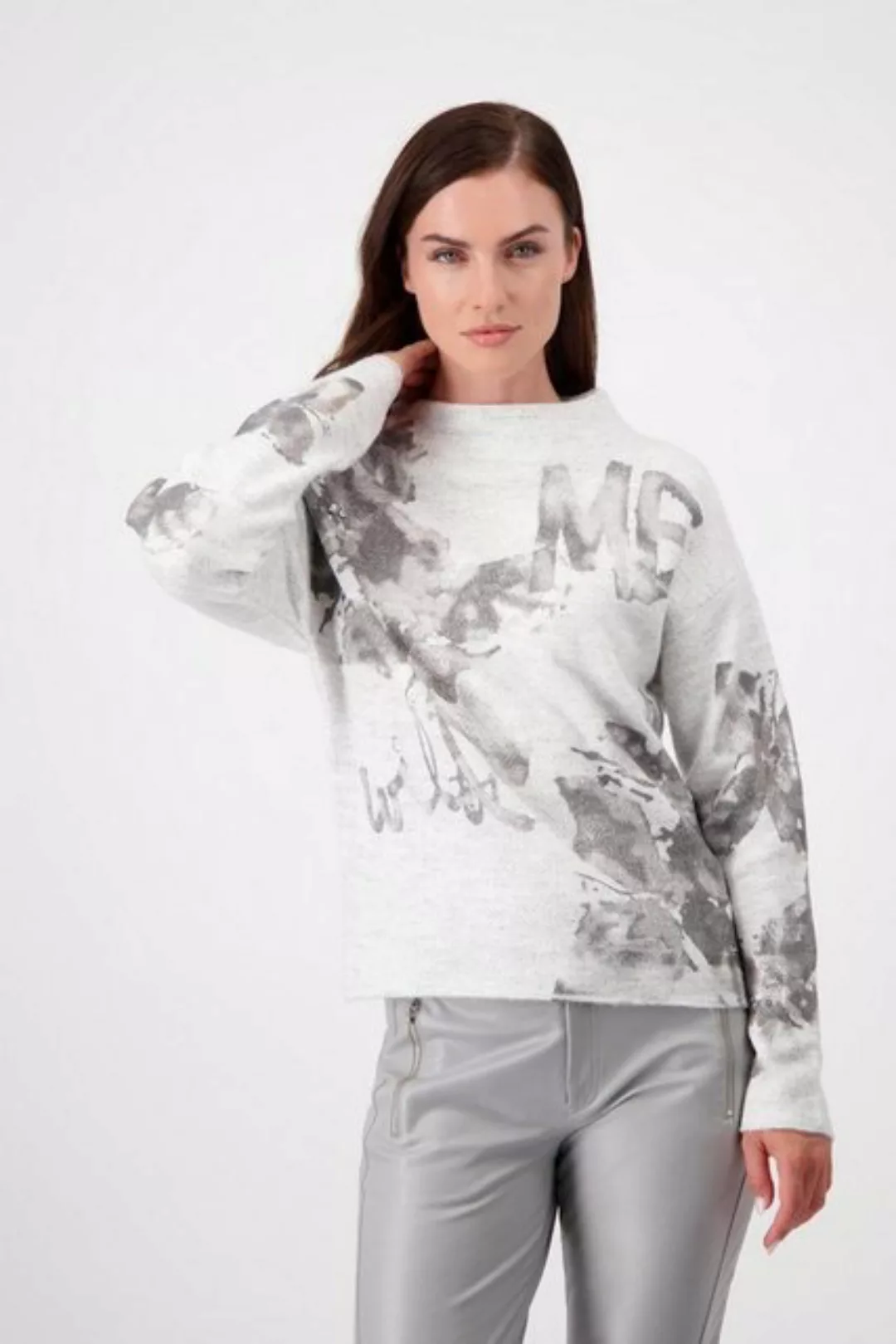 Monari Sweatshirt Pullover, cloud melange günstig online kaufen