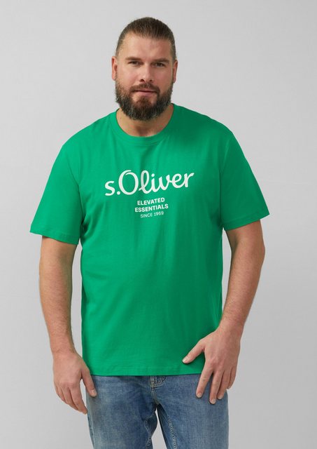 s.Oliver T-Shirt mit Label-Print günstig online kaufen