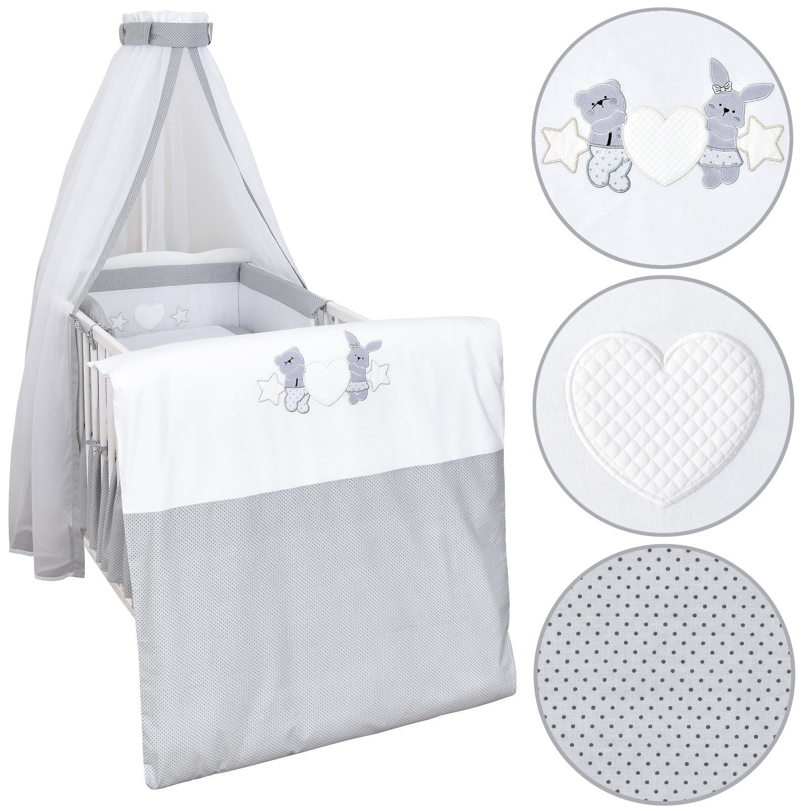 Baby-Delux Komplettbett Babybett Jack Komplettset, 10-tlg., günstig online kaufen
