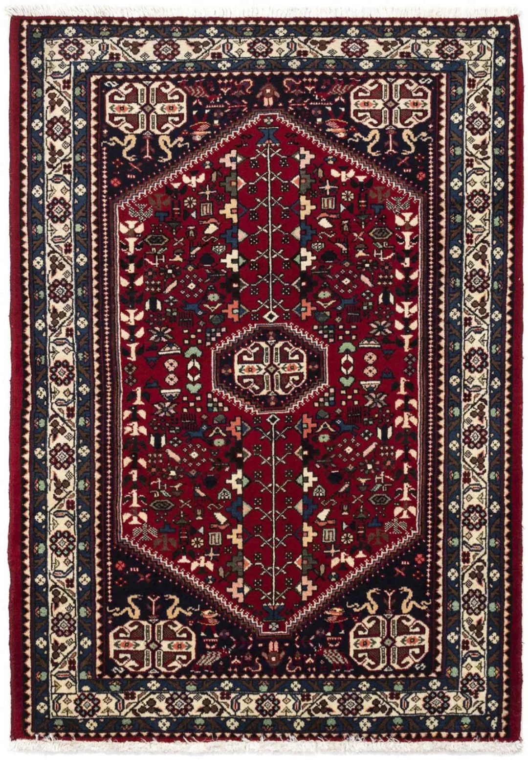 morgenland Wollteppich »Abadeh Medaillon Rosso scuro 145 x 100 cm«, rechtec günstig online kaufen