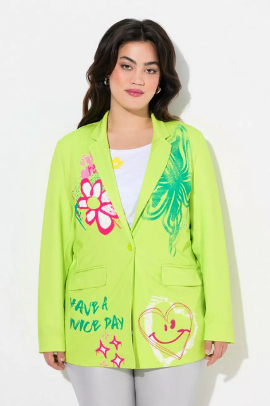 Angel of Style Blusenblazer Blazer Scuba gemalter Druck günstig online kaufen