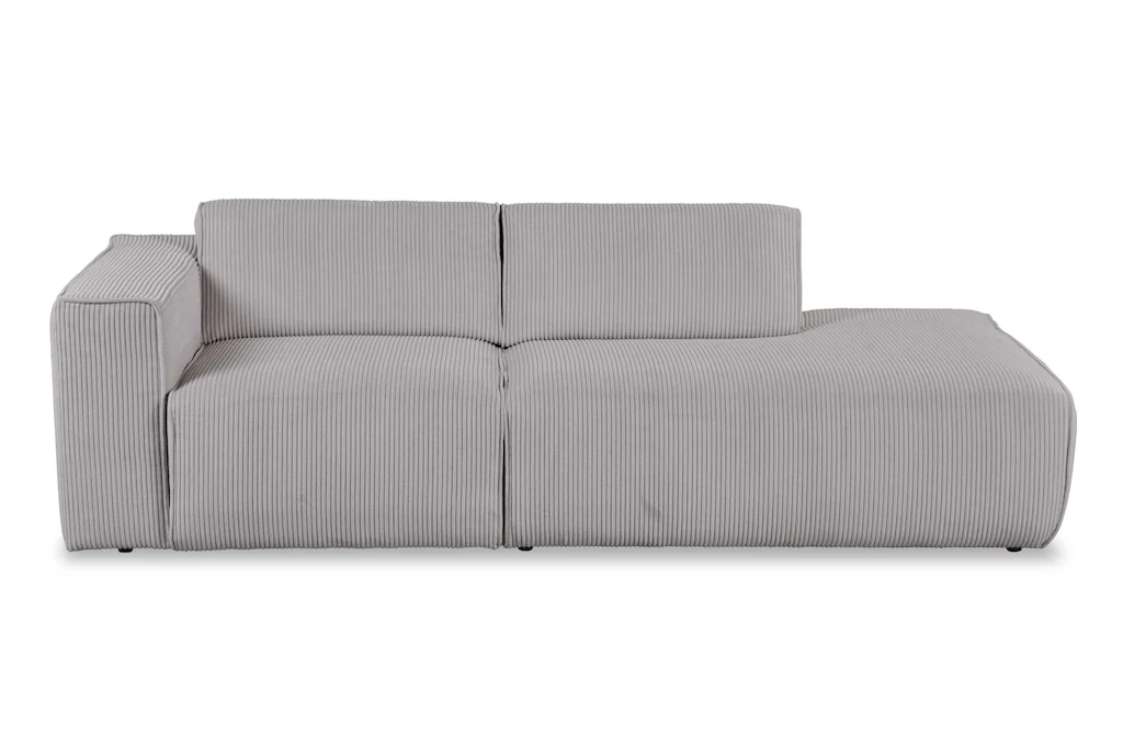 andas 2-Sitzer "Noord mit Kedernaht, Breite 227 cm", Cord, Struktur, Websto günstig online kaufen