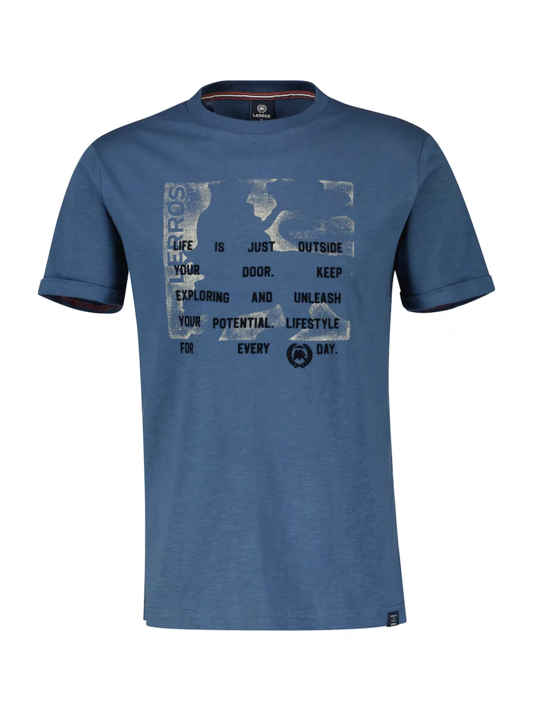 LERROS T-Shirt "LERROS T-Shirt mit grafischem Print" günstig online kaufen