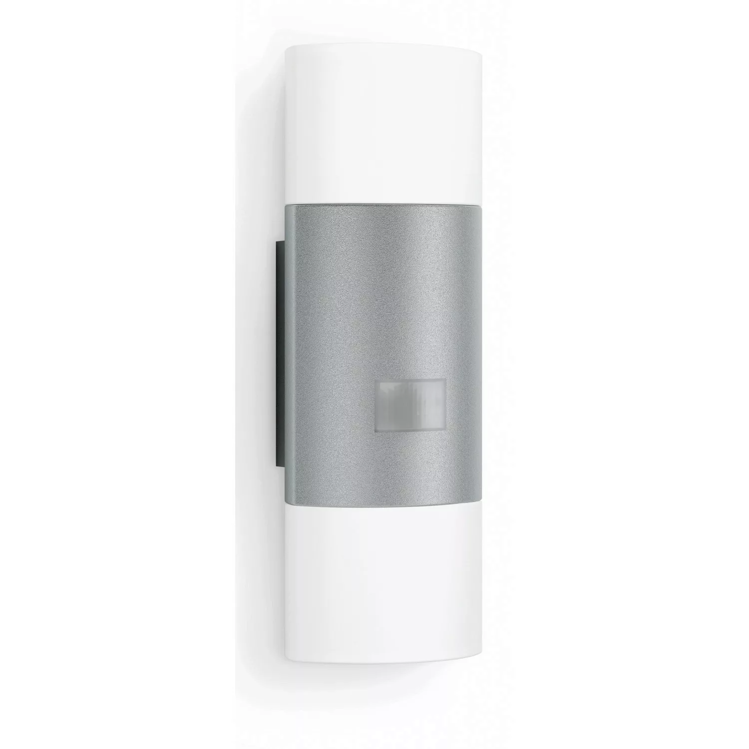 Steinel LED-Außenwandleuchte mit Bewegungsmelder L 910 S Silber-Weiß 9,8 W günstig online kaufen