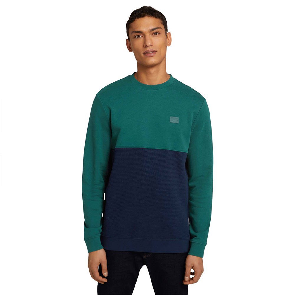 Tom Tailor 1029328 Sweatshirt Mit Reißverschluss M Deep Green Lake günstig online kaufen