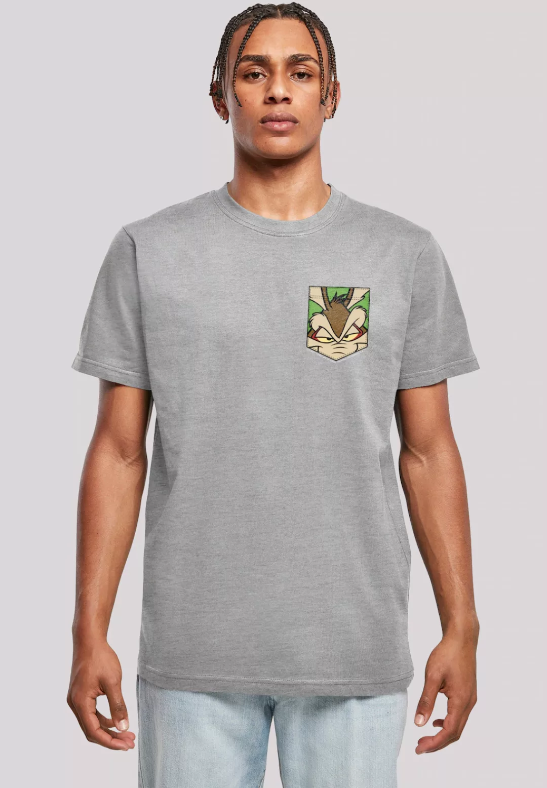 F4NT4STIC T-Shirt "Looney Tunes Face Faux Pocket", Print günstig online kaufen