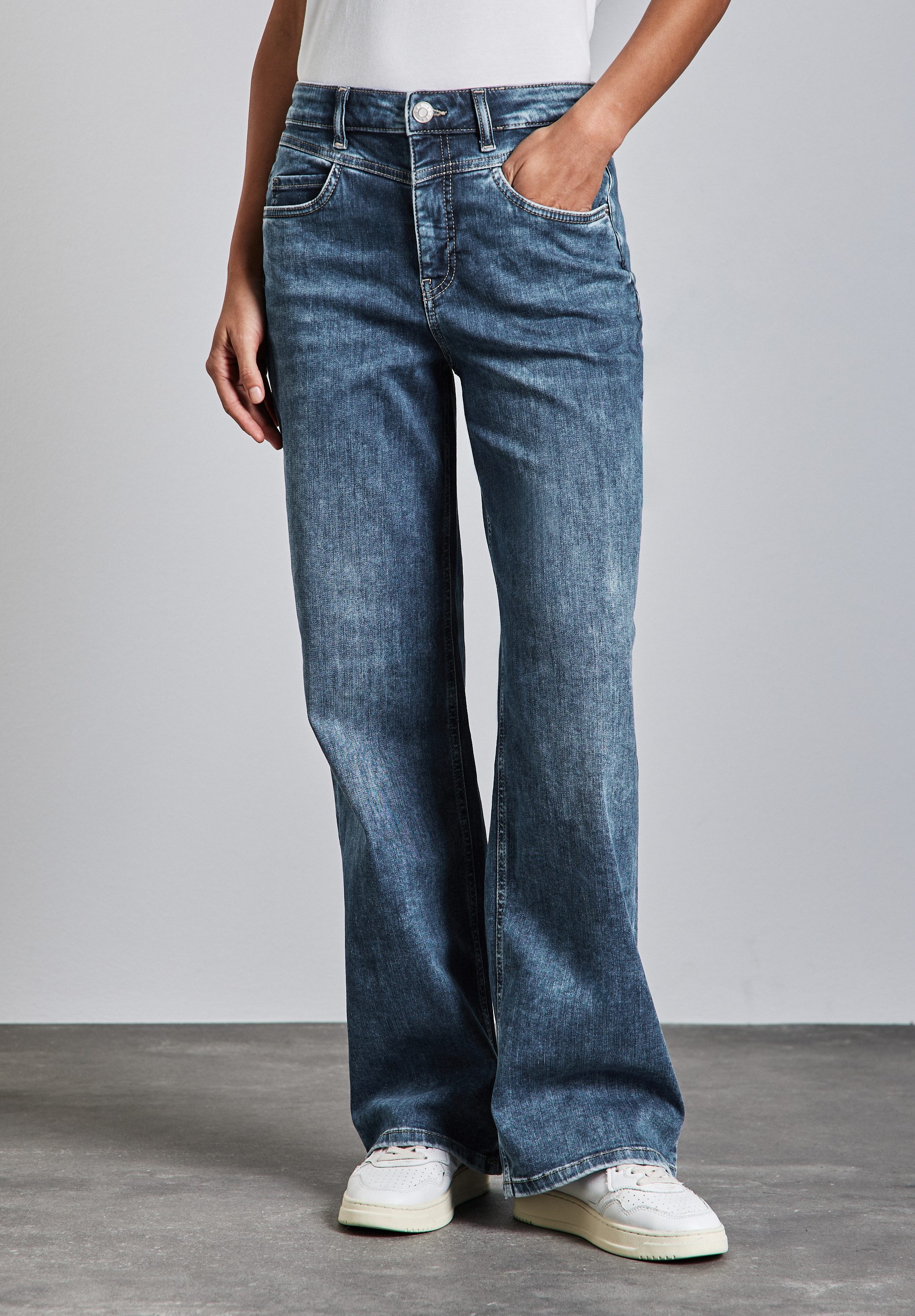 STREET ONE Loose-fit-Jeans aus Baumwolle mit günstig online kaufen