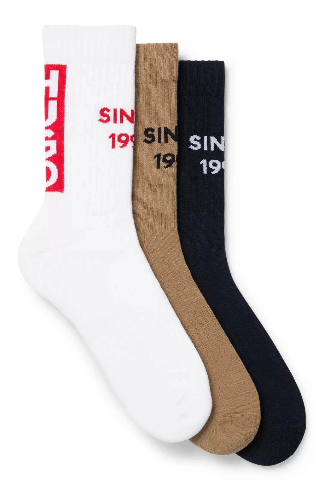 HUGO Underwear Freizeitsocken "3P QS SINCE93 CC", (Packung, 3 Paar), mit HU günstig online kaufen