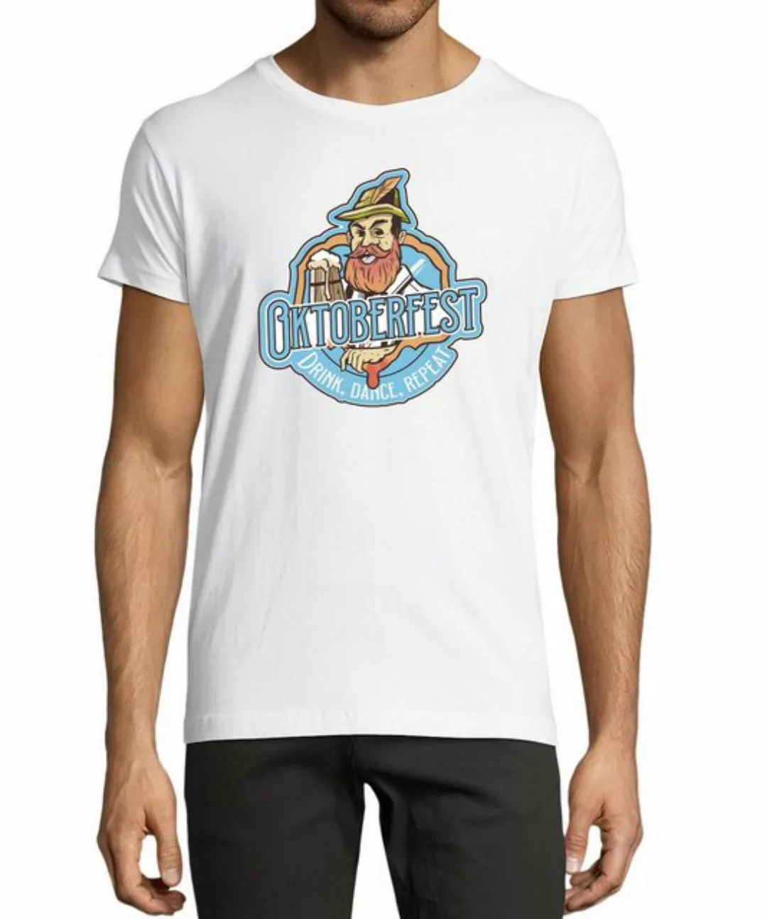 MyDesign24 T-Shirt Herren Fun Print Shirt - Trinkshirt Oktoberfest T-Shirt günstig online kaufen