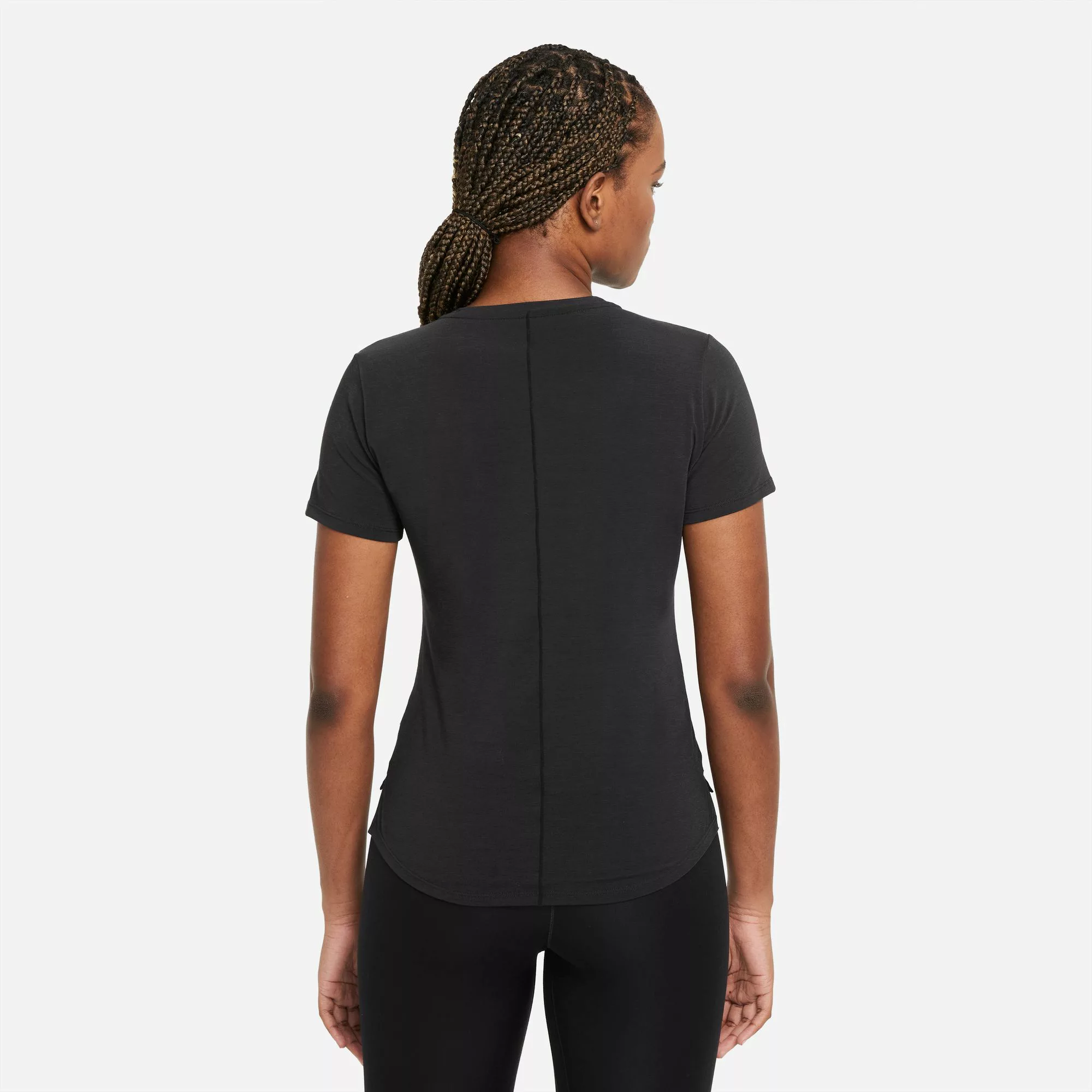 Nike Dri Fit One Luxe Kurzarm T-shirt XL Black / Reflective Silver günstig online kaufen