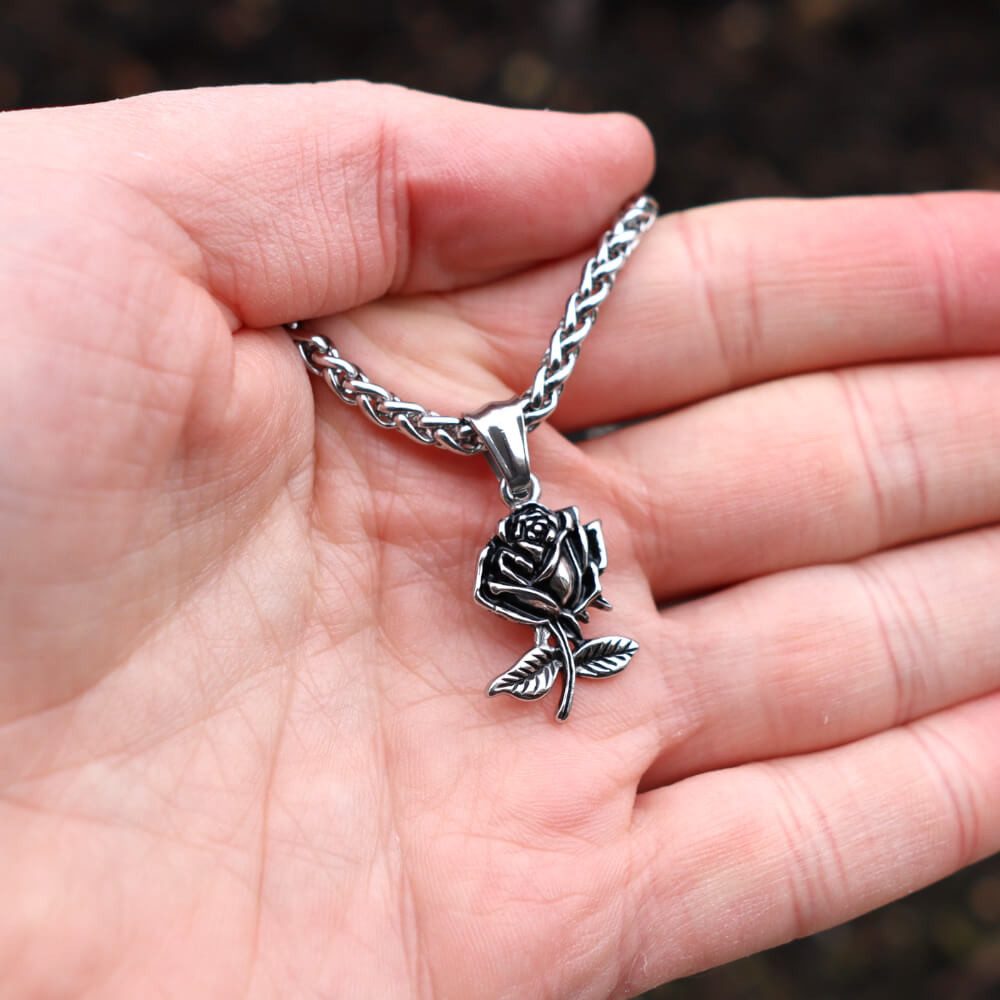 DALMARO Kette mit Anhänger Lederkette Edelstahlkette günstig online kaufen