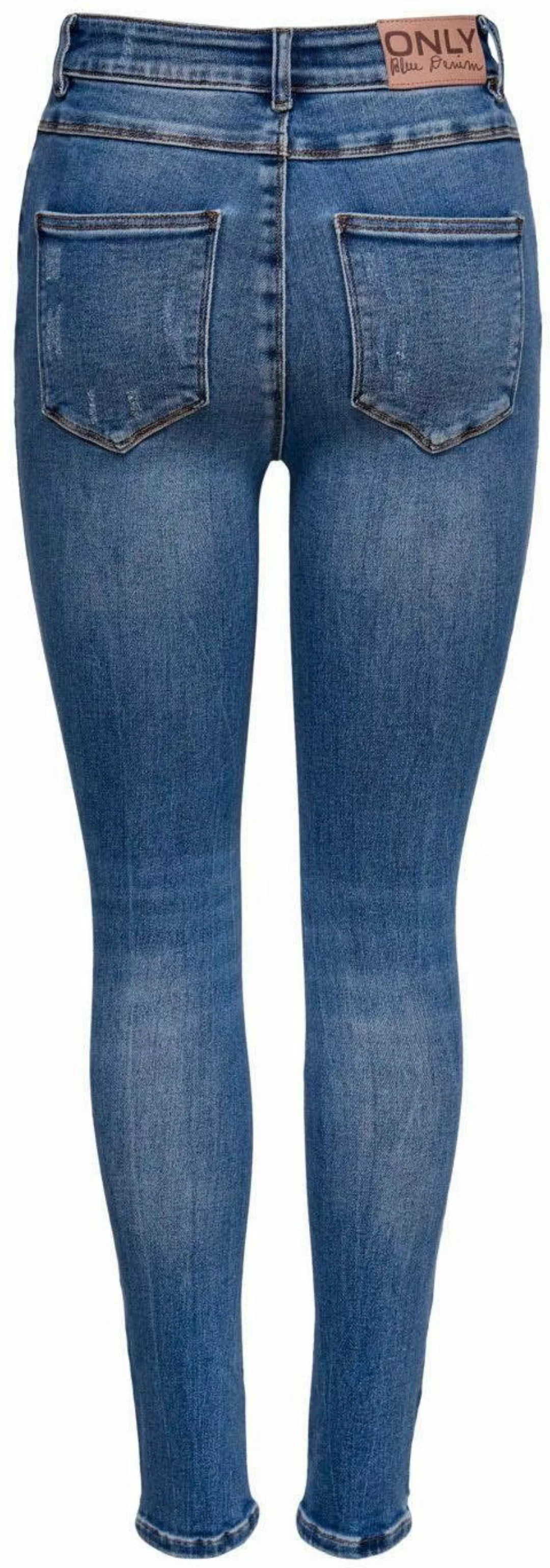 Only Damen Jeans ONLMILA HW SK ANK DNM BJ139944 - Skinny Fit - Blau - Mediu günstig online kaufen