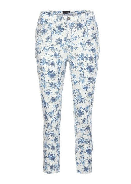 GOLDNER Stoffhose Druckhose mit ausgefallenem Blumenmuster günstig online kaufen