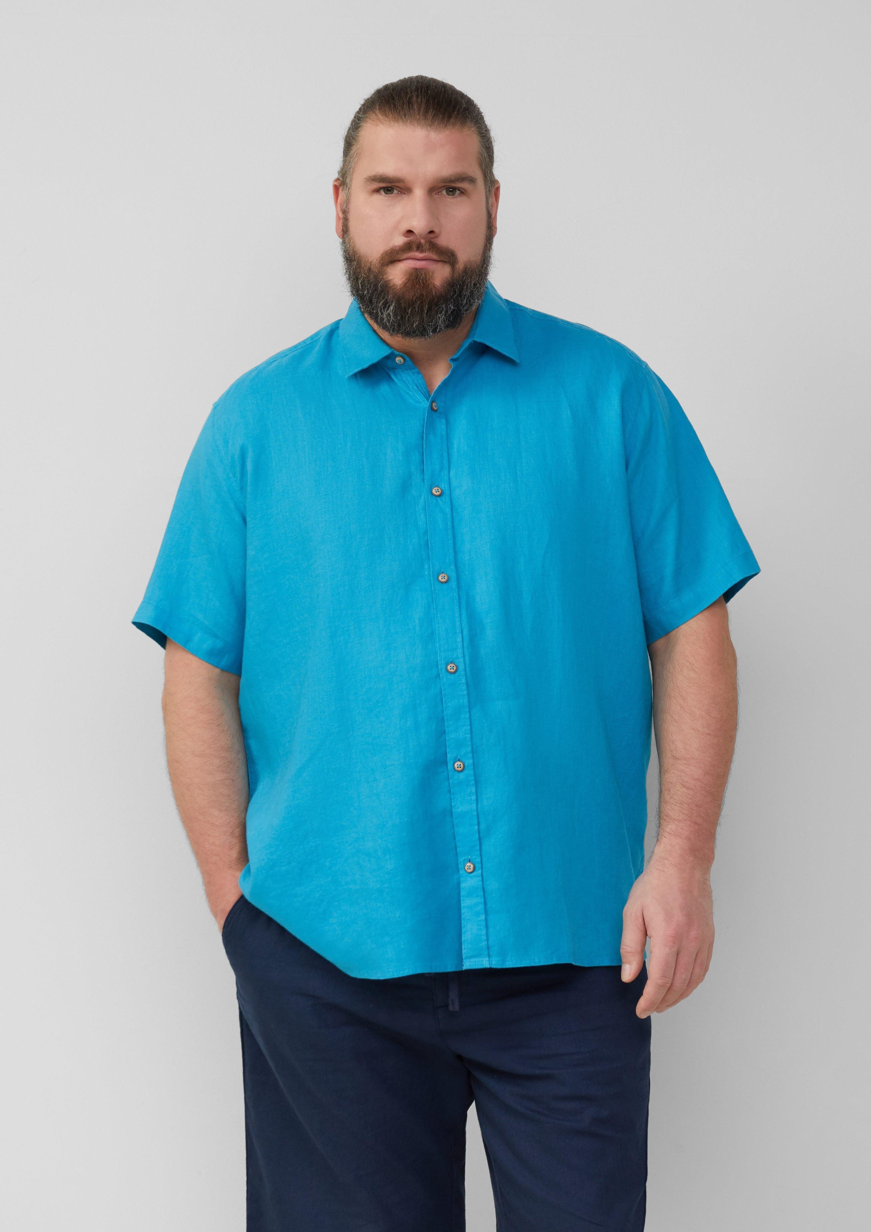 s.Oliver Kurzarmhemd Regular Fit: Leichtes Kurzarmhemd günstig online kaufen