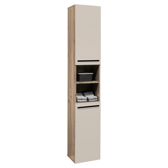 HARPER Hochschrank Hochschrank HARPER BEIRA BHT 34x190x31 cm beige Midischr günstig online kaufen