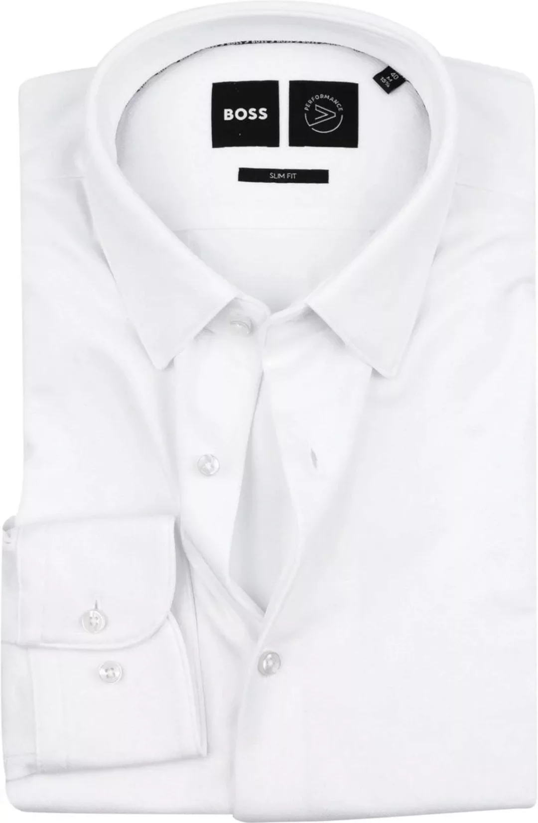 BOSS Hemd Hank Weiß - Größe 42 günstig online kaufen
