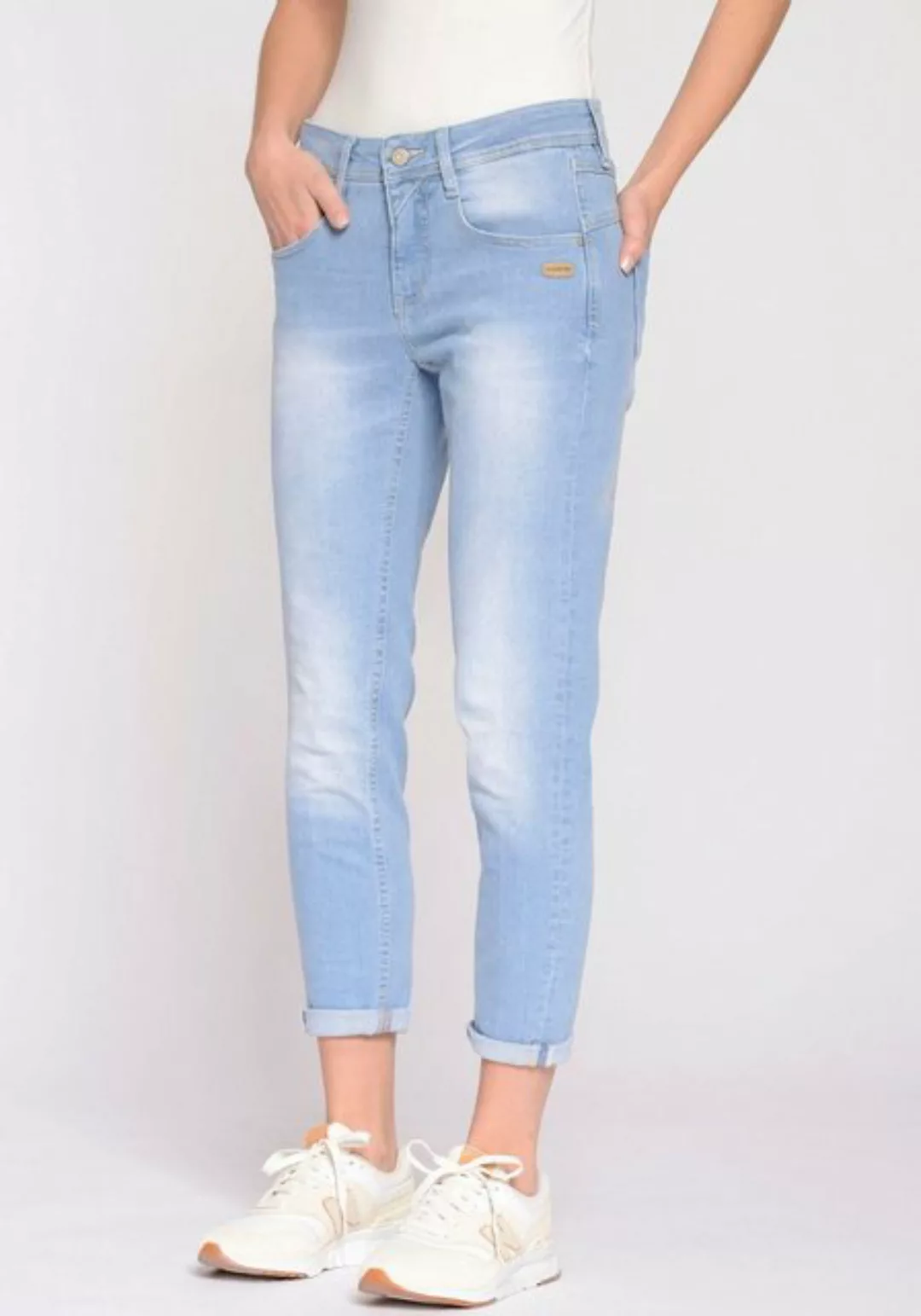 GANG Relax-fit-Jeans 94AMELIE CROPPED mit Abriebeffekten günstig online kaufen