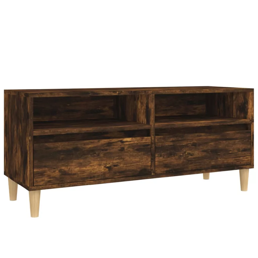 Vidaxl Tv-schrank Räuchereiche 100x34,5x44,5 Cm Holzwerkstoff günstig online kaufen
