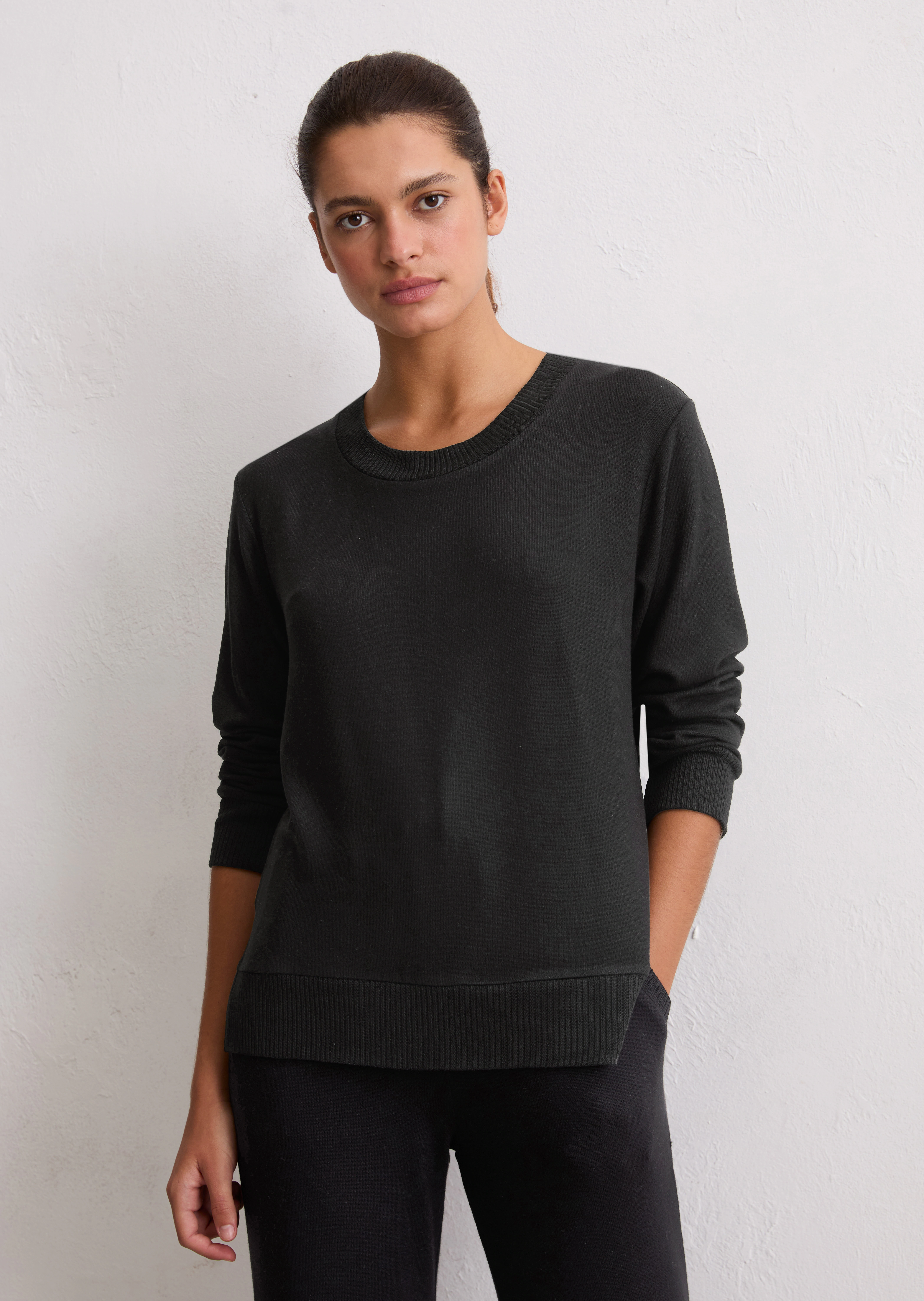 Marc OPolo Langarmshirt "Soft Knit", Rundhals-Ausschnitt, Langarm, Modalmix günstig online kaufen