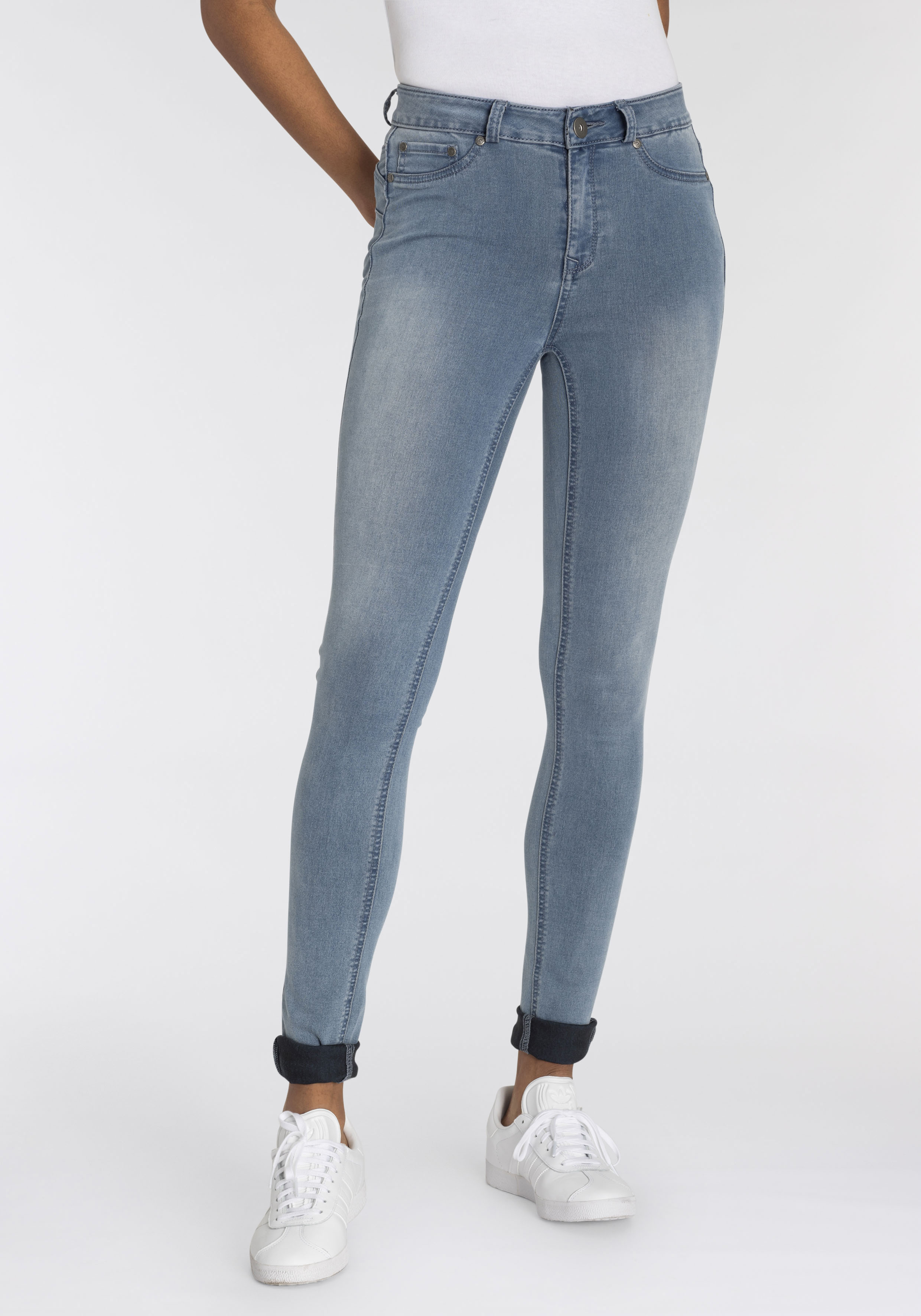 Arizona Skinny-fit-Jeans "Ultra Stretch", High Waist mit Shapingnähten günstig online kaufen