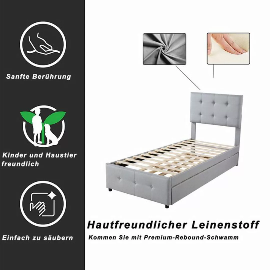 WISHDOR Polsterbett Vielseitiges Kinderbett Funktionsbett Gästebett Einzelb günstig online kaufen