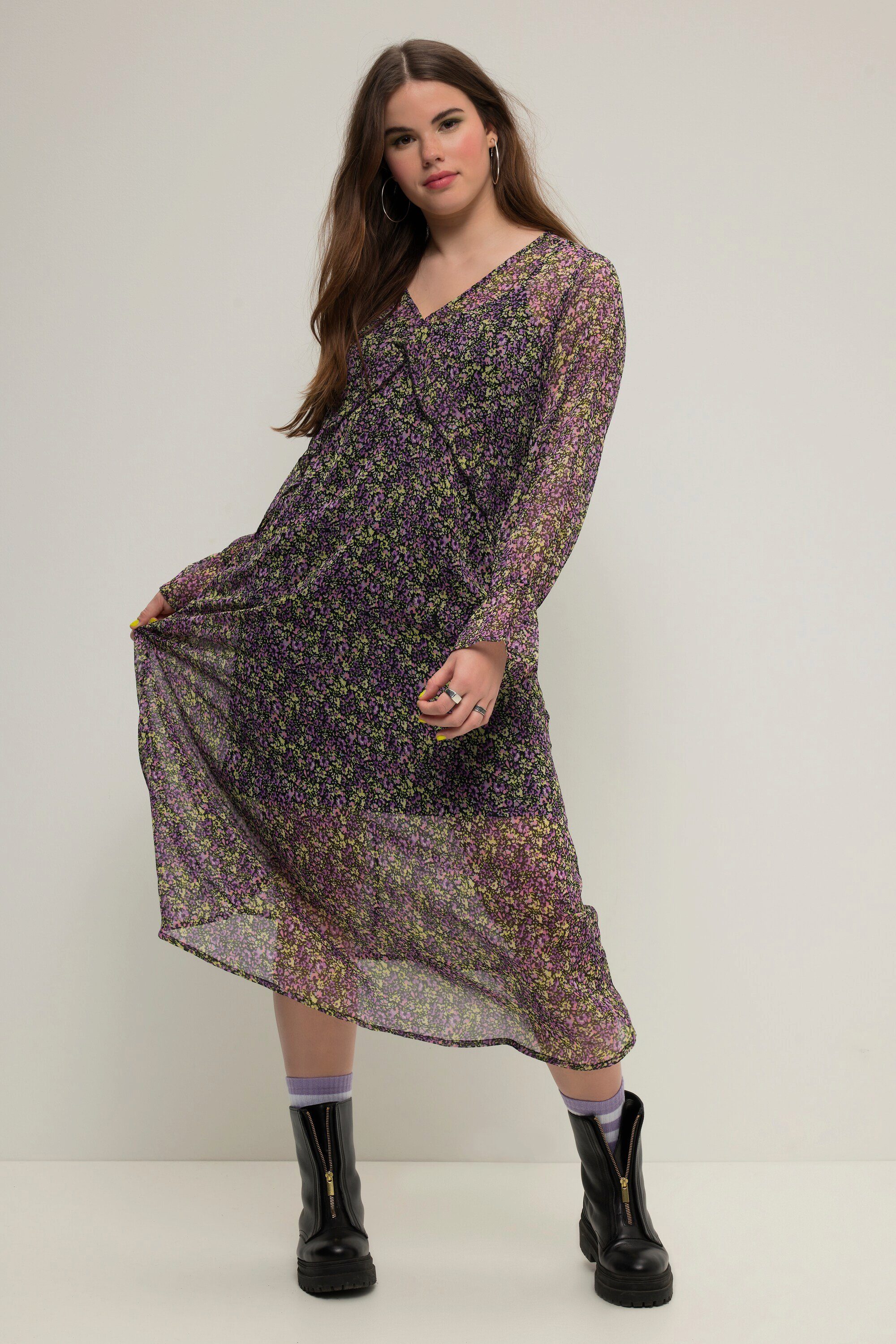 Studio Untold Jerseykleid Maxikleid A-Line Chiffon günstig online kaufen
