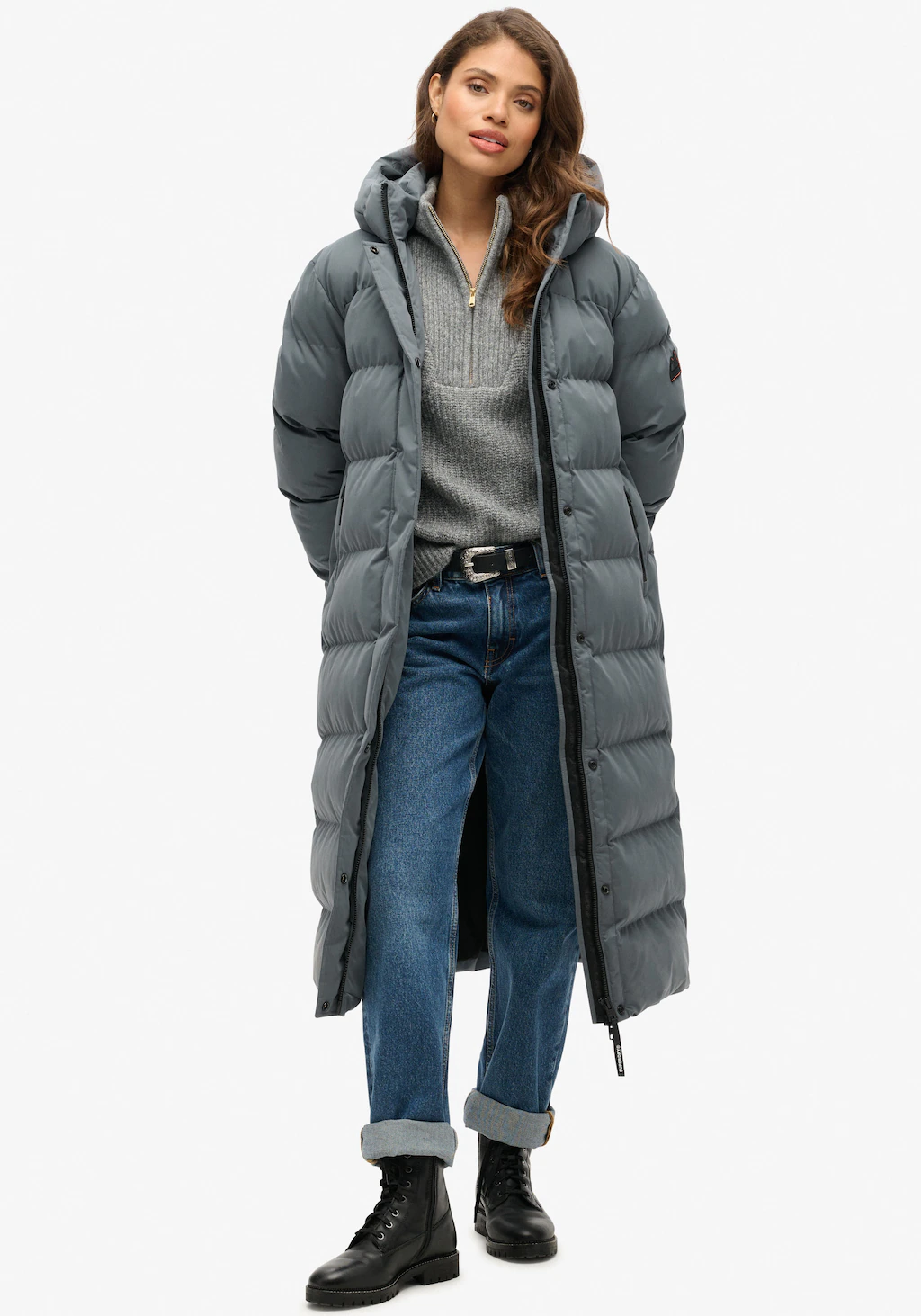 Superdry Steppjacke MICROFIBRE LONGLINE PUFFER JKT günstig online kaufen