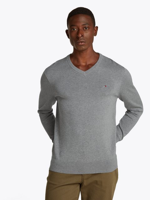 Tommy Hilfiger Strickpullover ESSENTIAL COTTON V NECK günstig online kaufen