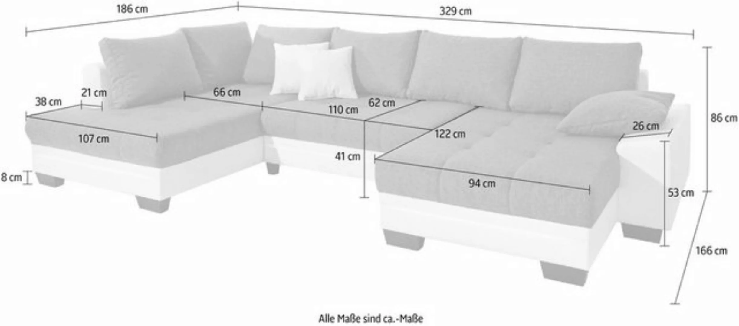 Mr. Couch Wohnlandschaft Nikita, wahlweise mit Kaltschaum (140kg Belastung/ günstig online kaufen