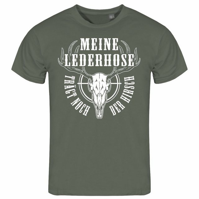 deinshirt Print-Shirt Herren T-Shirt Meine Lederhose trägt noch der Hirsch günstig online kaufen